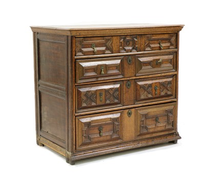 Lot 332 - A Charles II oak chest of drawers