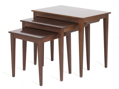 Lot 528 - A Danish rosewood nest of tables