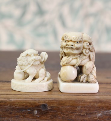 Lot 414 - An ivory seal