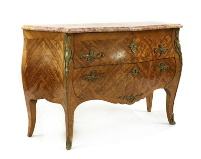 Lot 537 - A Louis XV-style kingwood and marquetry commode