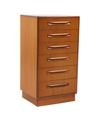 Lot 288 - A tall G-plan 'Fresco' chest of drawers