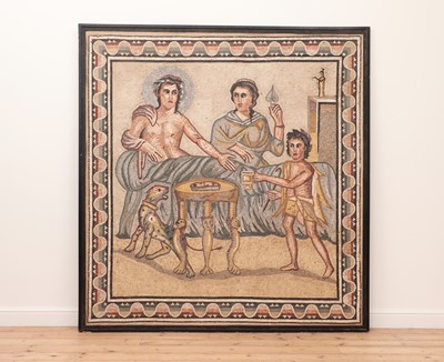 Lot 191 - A Roman-style mosaic panel
