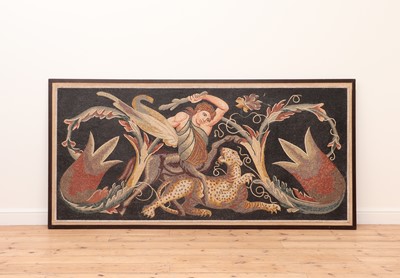 Lot 186 - A Roman-style mosaic panel