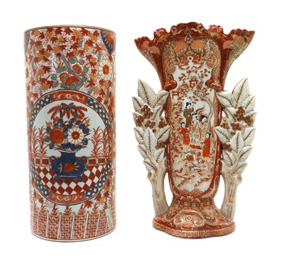 Lot 175 - A Japanese Kutani vase