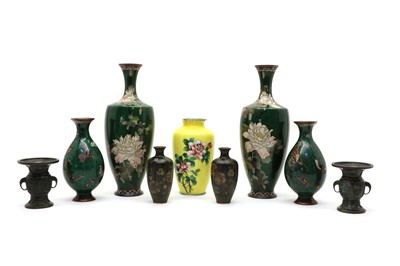 Lot 104 - A collection of Japanese cloisonne