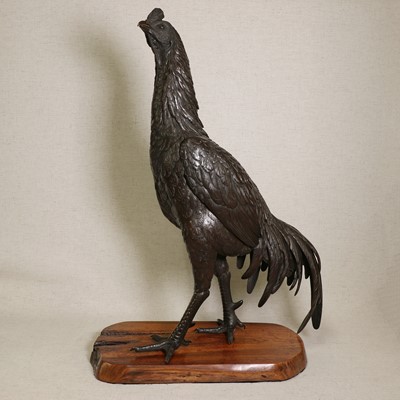 Lot 201 - A Japanese bronze okimono