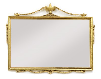 Lot 265 - Georgian-style overmantle mirror