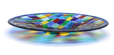 Lot 104 - A Murano glass kiln formed charger