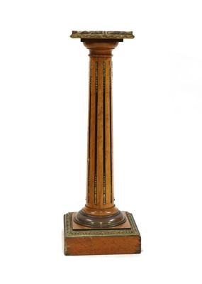 Lot 418 - A Louis XVI-style satinwood plinth