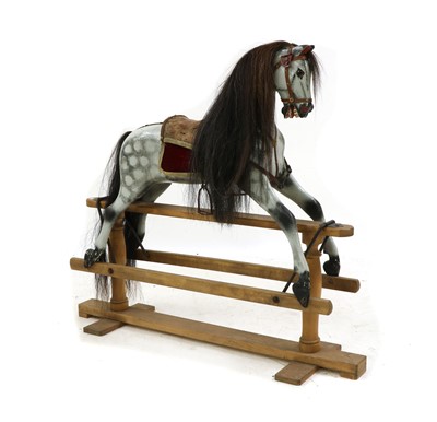Lot 368 - A Victorian dapple grey rocking horse