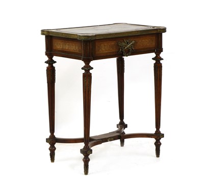 Lot 412 - A French petit bureau plat
