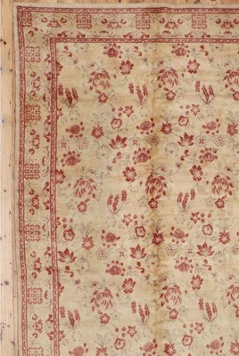 Lot 557 - An unusual Cuenca wool carpet