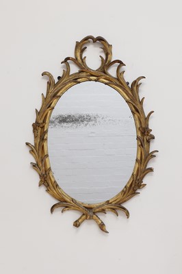 Lot 456 - A George III giltwood pier glass