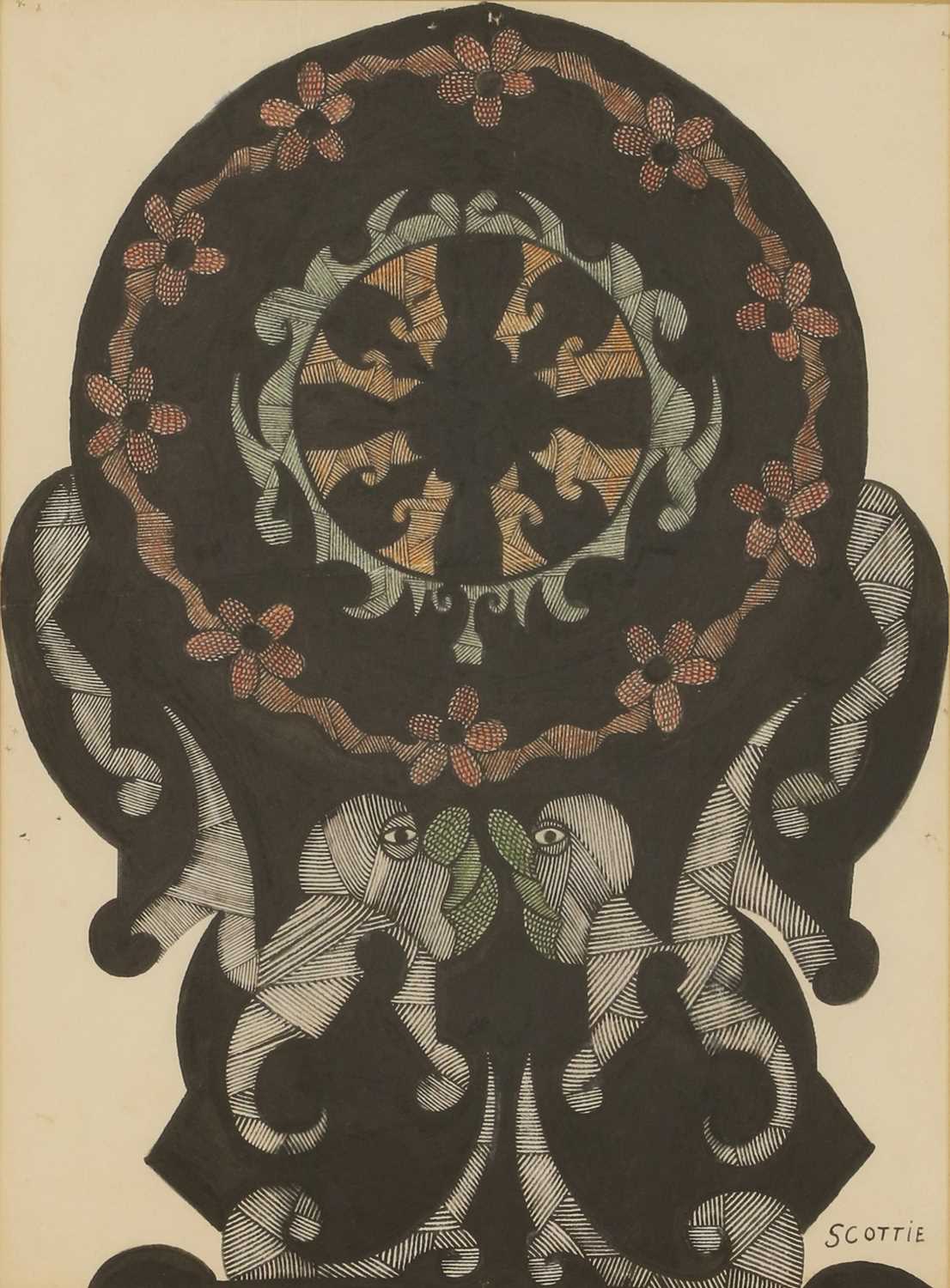 Lot 201 - Scottie Wilson (1891-1972)