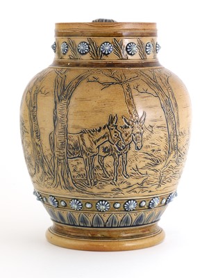 Lot 15 - A Doulton Lambeth stoneware jug