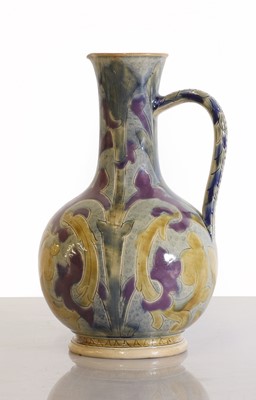 Lot 4 - A Doulton Lambeth stoneware ewer