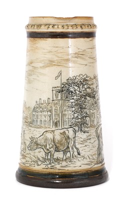 Lot 18 - A Doulton Lambeth stoneware jug