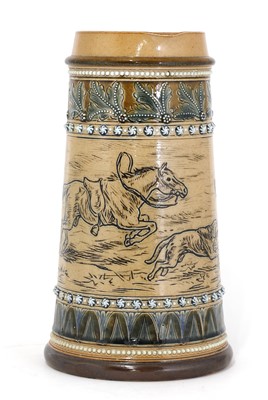 Lot 17 - A Doulton Lambeth stoneware jug