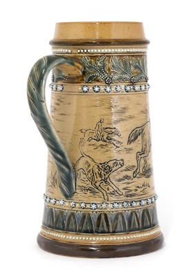 Lot 17 - A Doulton Lambeth stoneware jug