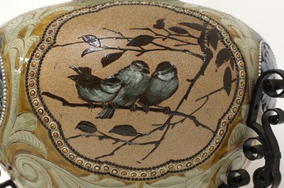 Lot 34 - A Doulton Lambeth stoneware vase
