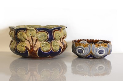Lot 94 - Two Doulton Lambeth stoneware bowls