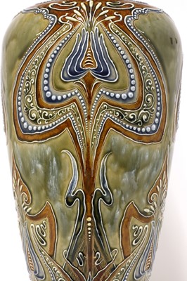 Lot 82 - A large Doulton Lambeth stoneware vase