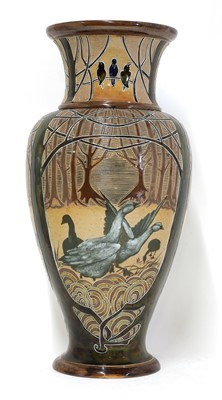 Lot 35 - A Royal Doulton stoneware vase