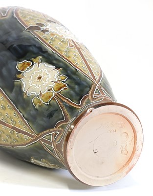 Lot 81 - A large Royal Doulton stoneware vase