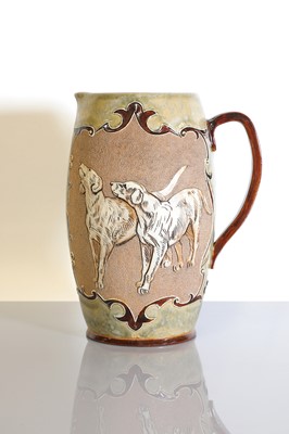 Lot 41 - A Doulton Lambeth stoneware ewer