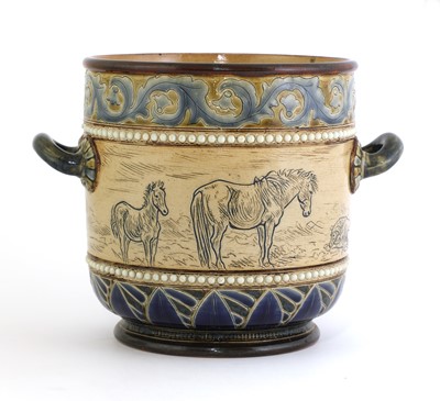 Lot 20 - A Doulton Lambeth stoneware jardinière