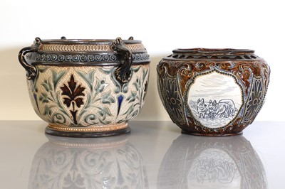 Lot 17 - A Doulton Lambeth stoneware jardinière