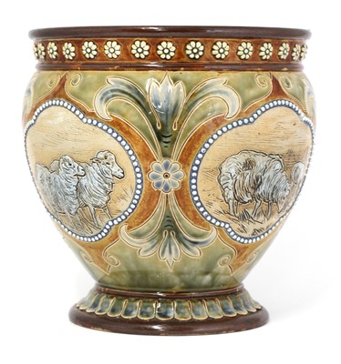 Lot 29 - A Doulton Lambeth stoneware jardinière