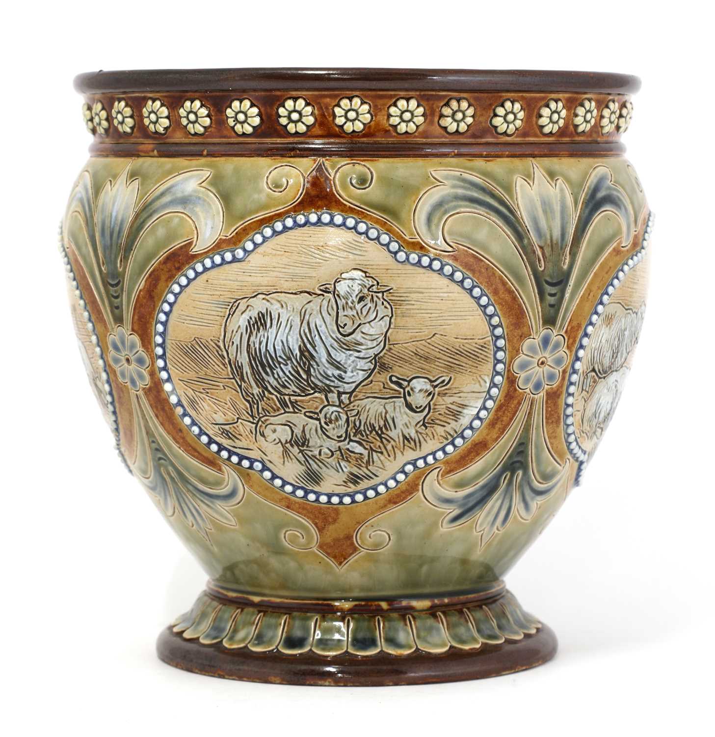 Lot 29 - A Doulton Lambeth stoneware jardinière