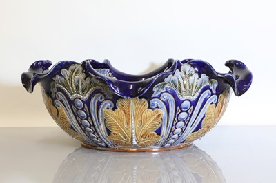Lot 70 - A massive Doulton Lambeth stoneware bowl