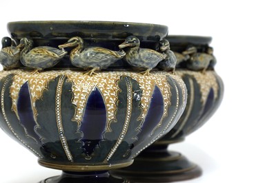 Lot 89 - A pair of Doulton Lambeth stonewares jardinières