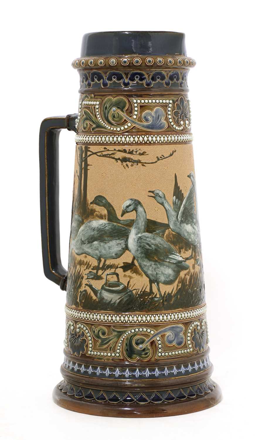 Lot 44 - A Doulton Lambeth stoneware jug