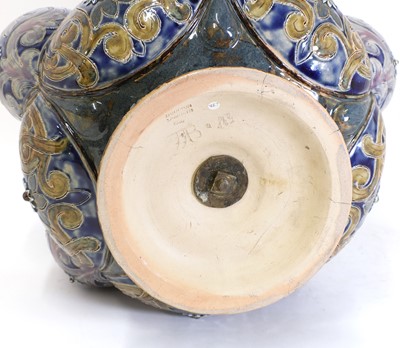 Lot 88 - A Doulton Lambeth stoneware crocus vase
