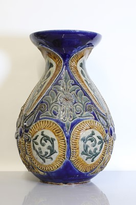 Lot 102 - A massive Doulton Lambeth stoneware vase
