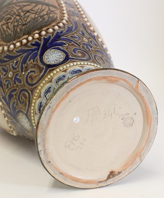 Lot 33 - A large Doulton Lambeth stoneware vase