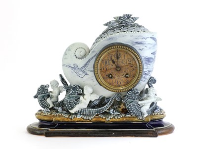 Lot 76 - A rare Doulton Lambeth 'Nautical' clock