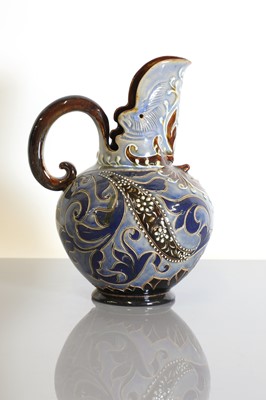 Lot 24 - A Doulton Lambeth stoneware ewer