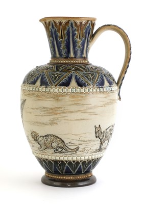 Lot 5 - A Doulton Lambeth stoneware jug