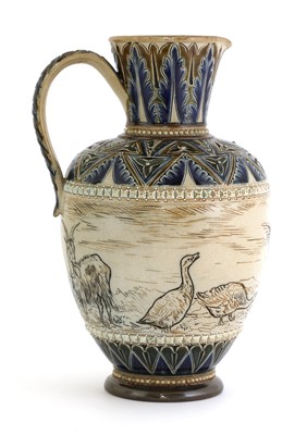 Lot 5 - A Doulton Lambeth stoneware jug