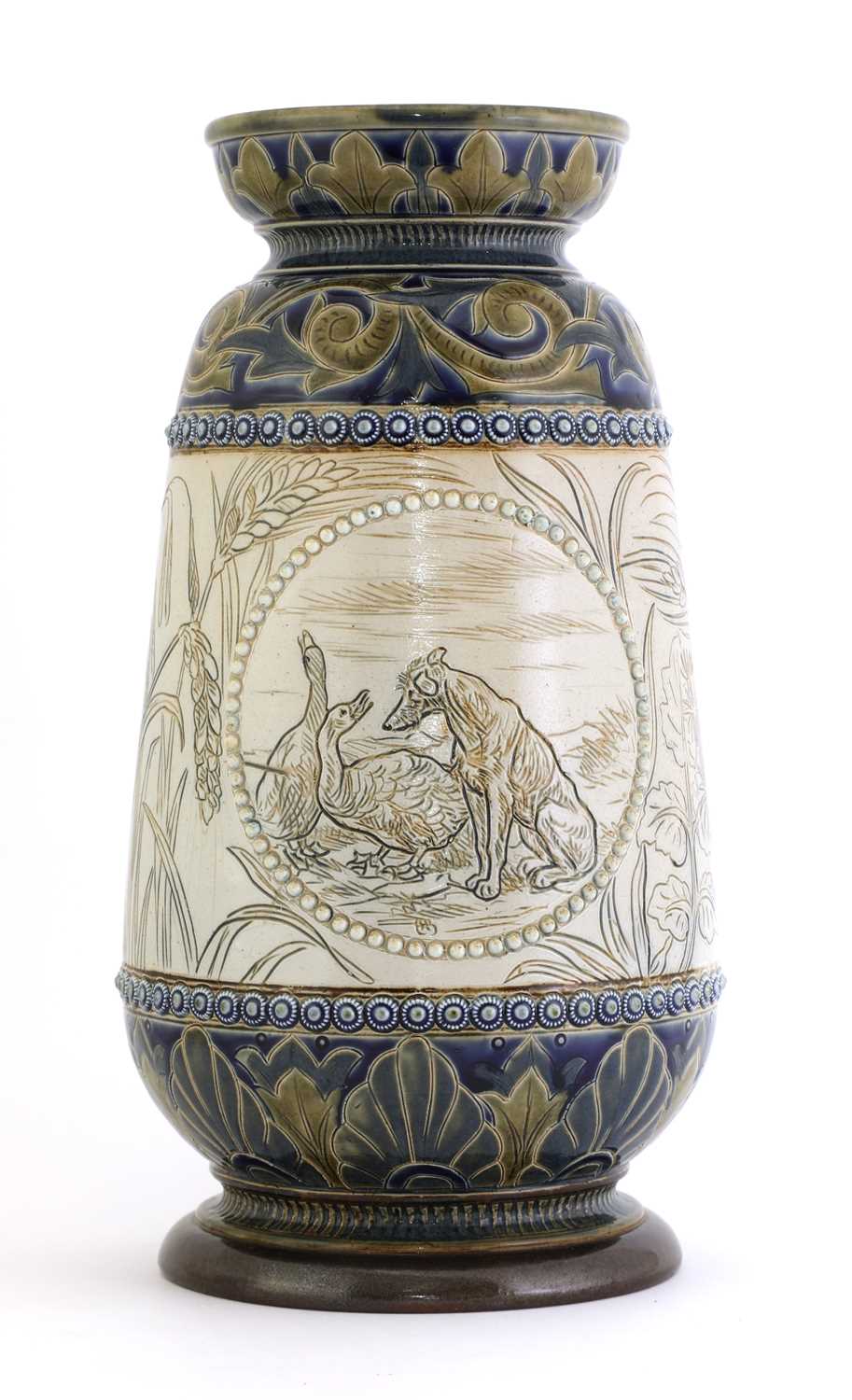 Lot 6 - A Doulton Lambeth stoneware vase