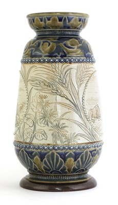 Lot 6 - A Doulton Lambeth stoneware vase
