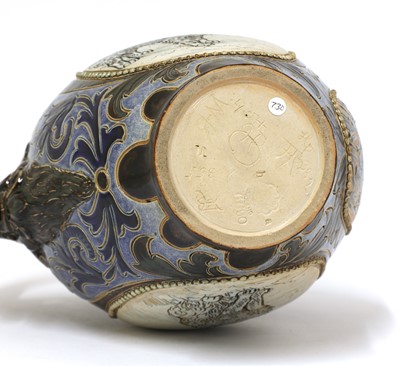 Lot 10 - A Doulton Lambeth stoneware ewer