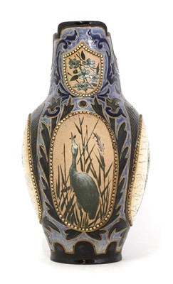 Lot 10 - A Doulton Lambeth stoneware ewer