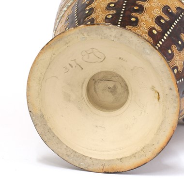 Lot 14 - A Doulton Lambeth stoneware vase