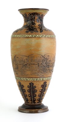 Lot 14 - A Doulton Lambeth stoneware vase