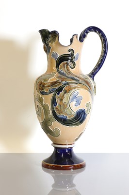 Lot 28 - A Doulton Lambeth stoneware ewer